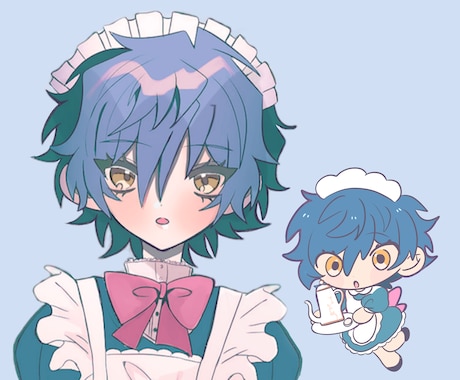 かわいいアイコンイラスト・ミニキャラ描きます 最短当日着工・スピード納品します♪ イメージ2