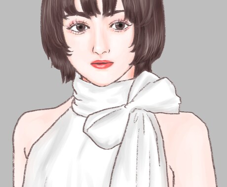 全身一枚絵お描きします 厚塗り風でちょっとリアルなタッチのイラストに仕上げます。 イメージ2