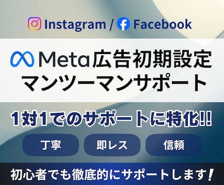 Facebook/Instagram広告設定します Facebook広告/Instagram広告 イメージ1