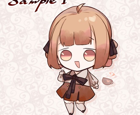 ミニャラ制作承ります SNSアイコンや立ち絵など、様々な用途でお使い頂けます✲ イメージ2