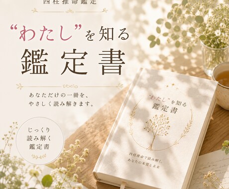 わたしを深く知る四柱推命鑑定書をお届けします 本質・強み・心の動きをやさしく言語化します イメージ1