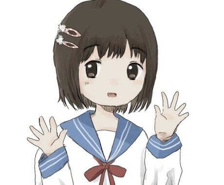 ふわふわした女の子の一枚絵描きます ふんわりした女の子のイラスト描きます！ イメージ2