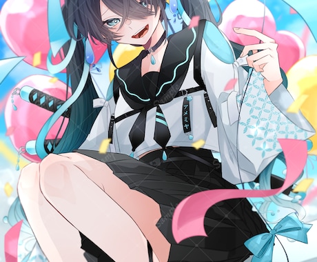 8月納品可！イラスト制作いたします 動画サムネイル・配信立ち絵・同人誌表紙など多岐にわたります！ イメージ2