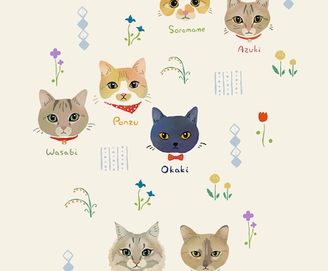 かわいいペットをイラストにします 現役デザイナーが大切なペットを可愛くイラストにします。 イメージ1