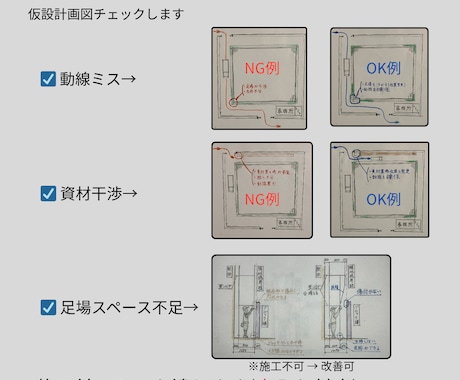 仮設計画図をチェック｜現場が止まる前に赤入れします 【足場・動線・干渉ミスを元請目線で赤入れ】 イメージ1
