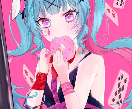 商用OK キラキラしたイラストを描きます アイコン、立ち絵、サムネ、動画内イラスト等描きます イメージ2