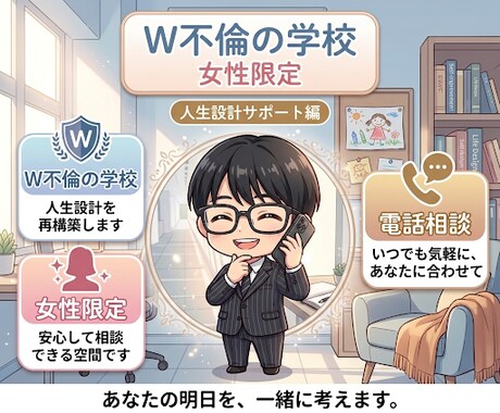 家庭か彼か。後悔しない道選ぶ人生設計サポートします どちらを選んでも幸せに。あなたの未来を一緒にプランニング。 イメージ1
