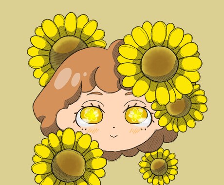 ゆるふわSNSアイコン(似顔絵)描きます 早くて安くゆるふわ(ゆるかわ)な雰囲気のイラスト提供します！ イメージ2