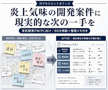 システム開発管理の"モヤモヤ/困った"を解決します プロジェクトトラブル解決を本職のPMOが支援します！ イメージ1