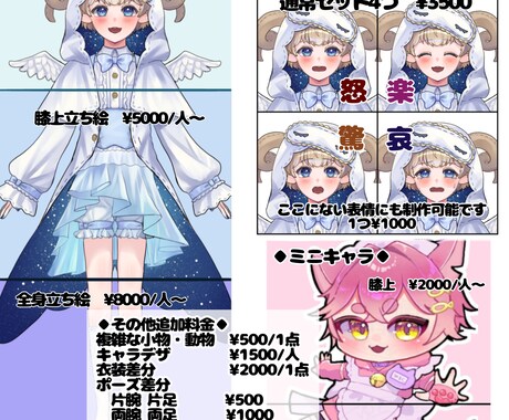 何でもOK❗️安くて速いかわいいイラスト描きます アイコン、歌ってみた、グッズ…貴方だけの用途に合ったイラスト イメージ2