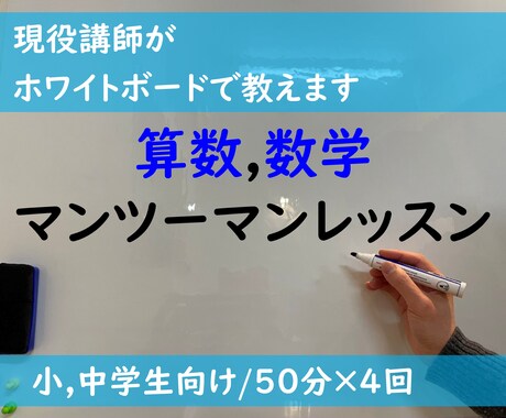 算数,数学をオンラインでマンツーマン指導いたします 【継続受講用】基礎から高校受験まで、一緒に一歩ずつ！ イメージ1