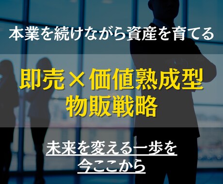 長期型ビジネスモデルを提案します 今の仕事を守りながら未来を創る。副業→独立へ、現実的な第一歩 イメージ1