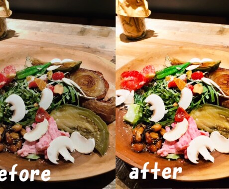 SNS等の料理写真を美味しそうに加工します お気に入りの一枚をさらに綺麗にしませんか？ イメージ2