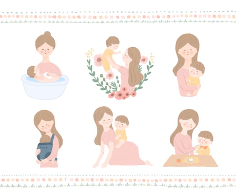 商用◎二次利用◎イラストカット3枚セット描きます コンテスト受賞歴有のイラストレーターが描きます！ イメージ2