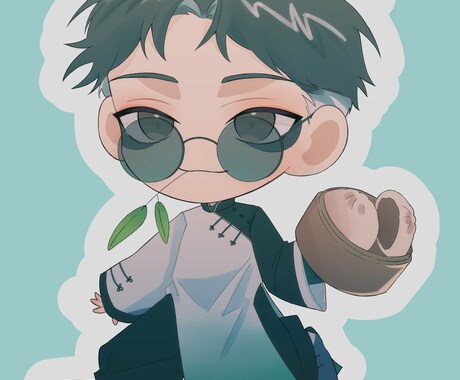 アイコンなどに使える絵を描かせていただきます 可愛いちびキャラやかっこいいキャラクターまで！お任せ下さい！ イメージ2