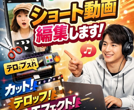 ショート動画を編集します TikTok,Instagram,YouTubeなど各SNS イメージ1