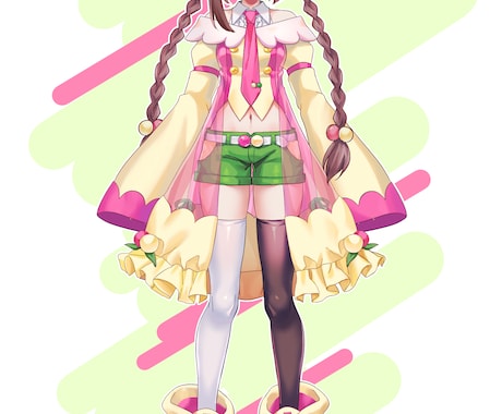 IRIAM可！キャラクター立ち絵制作します live2Dパーツ分けも可能です♪ イメージ2