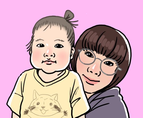 子どもや赤ちゃん、家族の似顔絵アイコンを描きます ブログやSNS用のアイコンにオススメ！ イメージ2