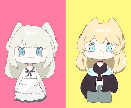 ぽっぷでかわいいアイコン用・SDイラスト作ります 3日以内に納品！シンプルアイコン用イラストをお届け！ イメージ1