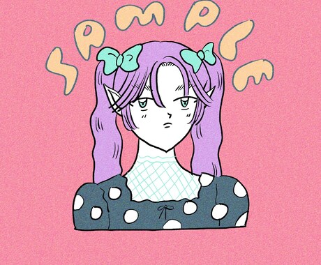 おしゃれでかわいいポップなアイコン作成します SNSアイコンでちょっとかわいい個性を出したい方！ イメージ2