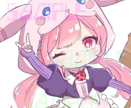 デフォルメイラストかきます アイコンから全身まで対応可能！ イメージ1