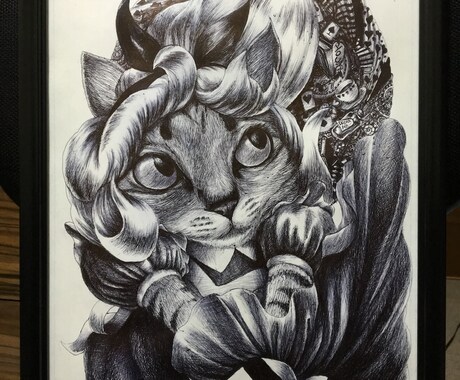 猫さんの似顔絵描いちゃいます あなたの猫さんへ愛を込めたプレゼントをご用意 イメージ2