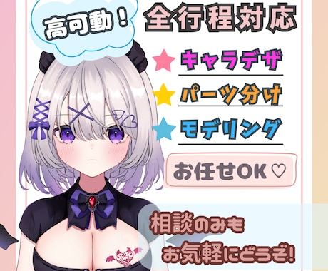コスパ最強で高クオリティのモデルを制作します 滑らかな動き！高可動でお届けします イメージ1