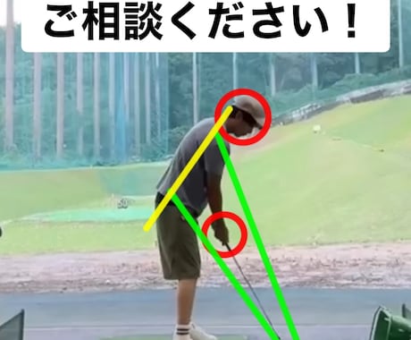 動画添削でスイング改善ゴルフレッスンします 【動画添削】1か月でスイング改善！初心者向けゴルフレッスン！ イメージ1
