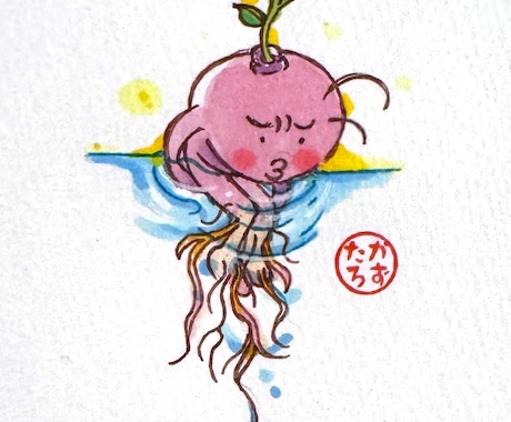 アナログイラストでキャラクターをお描きします 手描きの絵を飾って、ホッコリしませんか？ イメージ2