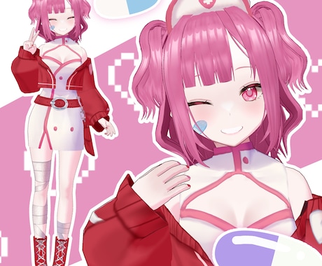 ３Dモデルの制作を承ります キャラデザからもお受けします！Vtuberをお考えの方も是非 イメージ2