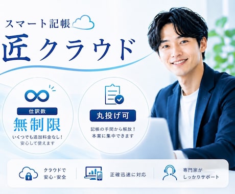 仕訳数無制限！正確迅速に1ヶ月分記帳します イメージ1