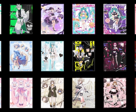 Vtuberさんの宣伝画像をデザインします とにかく可愛い,かっこいいデザインで見る人を虜に！ イメージ2