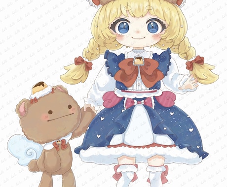 キャラクター単体イラストを制作いたします ライブ活動に使用出来る単体でも見栄えするイラスト！ イメージ2