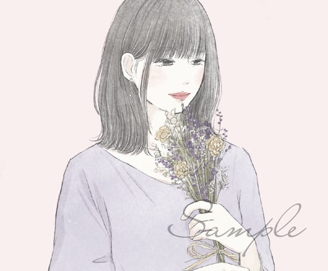 ふんわり柔らかい似顔絵をお描きします アイコン・挿絵・プレゼントなど イメージ1