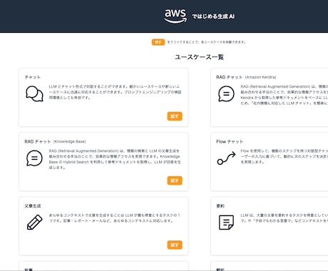 継続) 御社の生成AIプラットフォームを構築します AWS基盤で社内ナレッジを使ったRAG、画像生成等が可能です イメージ1