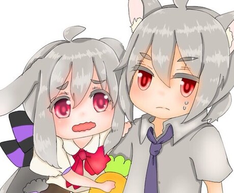 かわいいアイコン描きます ペア画用のなどにお使い出来ます。 イメージ2