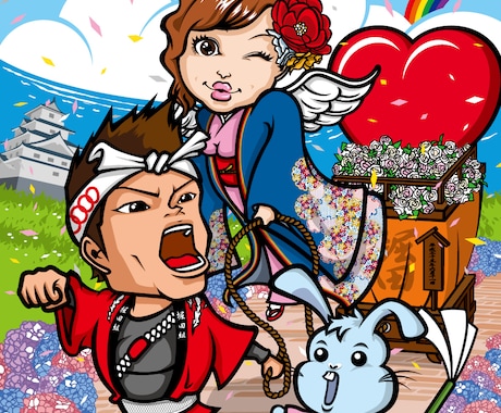 高クオリティ！似顔絵付きポスター製作します イメージ1