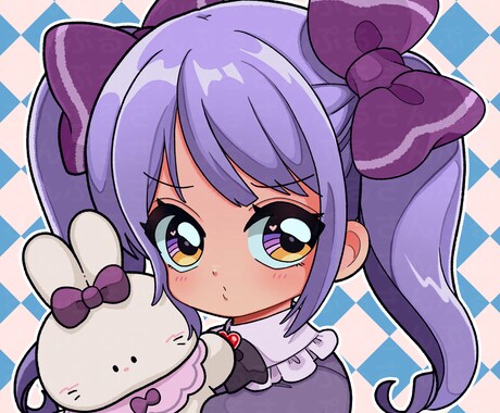 SNSなどで使えるアイコン制作します レトロな可愛いアニメイラストお探しの方に♪ イメージ2