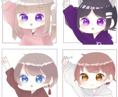 どこでも使える可愛いアイコンをお描きします 最長1週間、最短3日で納品可能です◎ イメージ1