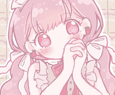 パステルカラーのかわいいSNSアイコン制作します 似顔絵風も歓迎！ふわふわ柔らかいタッチでお描きします イメージ2
