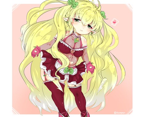 一枚イラスト・同人誌表紙・柔らかい女の子を描きます やわらかくぷにぷにした女の子のかわいいイラストを！ イメージ2