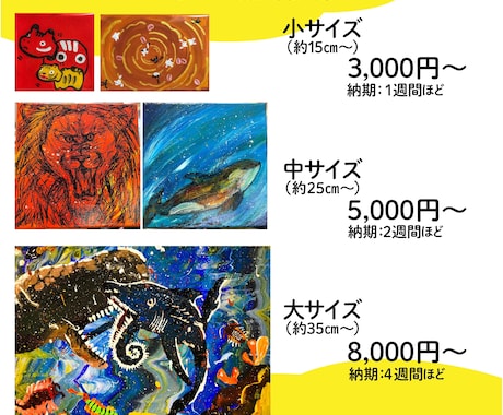 オリジナル/カスタム可能！お好きなアート描きます あなたの好きなもの、描かせてください！ イメージ2