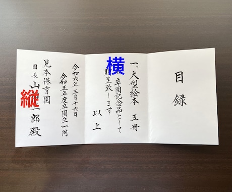 贈呈目録、代筆いたします これは便利！差し替えで使える目録代筆です。 イメージ2