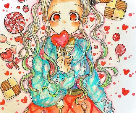 目を引く可愛いイラスト描きます TwitterなどのSNSアイコンに☆ イメージ2