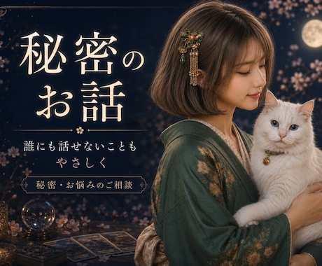 誰にも話せない！あなたの秘密全部聞きます 秘密厳守♡複雑恋愛、性のお悩み、人間関係などなんでも話して♡ イメージ1