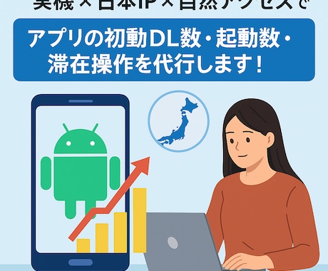 Androidアプリの初動アクセス増強します イメージ1