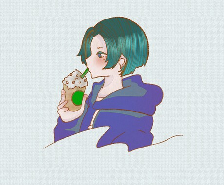 あなただけのSNSアイコン制作いたします シンプル可愛いイラストで自分のSNSを表現してみませんか イメージ1