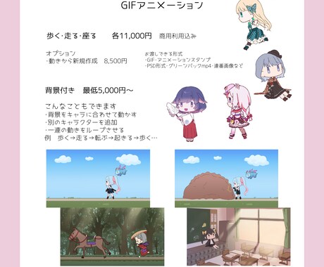Vtuberの配信画面で使えるループアニメ作ります ※1月31日まで受付　活動者様向けのかわいいアニメーション イメージ1