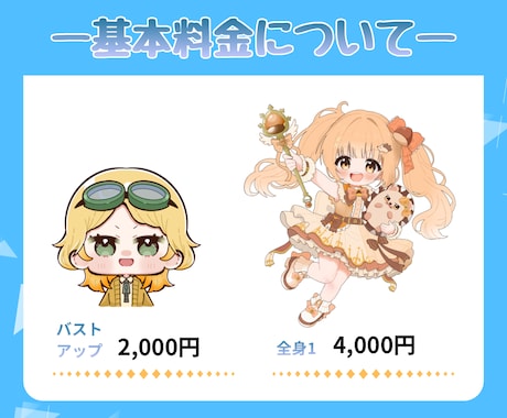 ミニキャラ（SDキャラ・デフォルメ）お描きします 商用利用◎うるちゅる目なイラストを！配信やアイコンなどに イメージ2