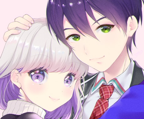 TwitterなどのSNS用アイコン描きます アイコンをかわいく彩ります。初めての方でもお気軽にどうぞ！ イメージ1